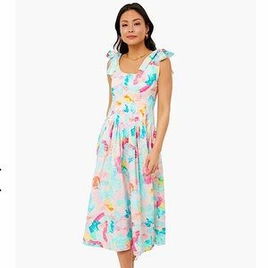 NWT Hunter Bell Painterly Rainbow Braden Dress